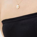 Anthropologie NWT $38 Black Classic Pullover Strapless Cotton Tube Top XL Photo 3