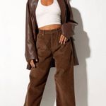 Motel Rocks Parallel Jeans Cord Dark Chocolate Photo 0