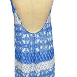 Show Me Your Mumu  Hey You Back Dress Teacups Tulips Blue‎ White Size Small Photo 8