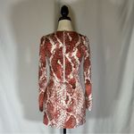 NBD X Naven • Rachel Mini Dress Size XXS Red Snake Party Event Date Night Plunge Photo 5