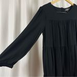 Lulus Dress Womens Large Tiered Babydoll Mini Balloon Sleeve Boho Flowy Ruffle Photo 2