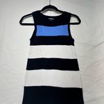 EXPRESS  Colorblock Knit Dress - Black, White, Blue Size M Photo 2