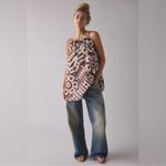 Urban Outfitters  BDG Eva Mini Dress Brown Tiki Tropical‎ Beach Coastal NEW Sz L Photo 9