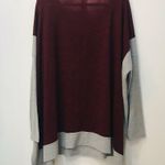 Pink Coconut NWT  Boutique Gray burgundy sweater tunic sz Med Photo 3