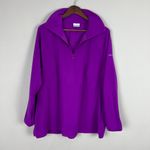 Columbia 1/4 Zip Fleece Pullover Womens 2X Purple -Pink Long Sleeve Lightweight Photo 6