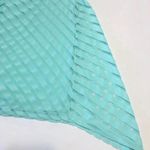 Mint green flowy tank top with chevron smock Photo 4