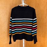Philosophy  Striped Crew Neck Sweater Black White Blue Red Orange XL Photo 1