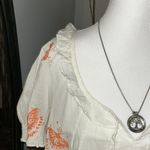 Urban Outfitters .  White and Orange Boho Dress Photo 4