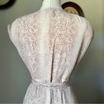 BCBGMAXAZRIA Pink python wrap dress with handkerchief hem - Photo 4