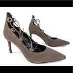 Saint Laurent Paris Skinny Thorn Lace-up Suede Wraparound Pumps Size EU 35.5 Photo 10