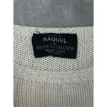 VINTAGE Crochet Short Sleeve Knit 3D Sweater Yellow Photo 7