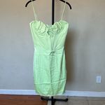 House Of CB S D-DD 'Nathalia' Pistachio Satin Midi Dress NWOT Photo 7