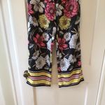 Like an angel   Floral HR Wide Leg Pants sz sm NWOT waist 15” rise 11” inseam 32” Photo 2