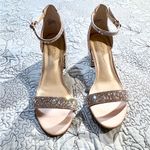 Betsey Johnson  Mari Rhinestone Block Heel Sandals – Size 9W🧡 Photo 9
