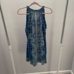 Mi Ami Blue and White Paisley Dress Photo 3