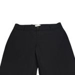 Anthropologie The Essential Slim Black Pants Cropped Length Stretch Size 10P NWT Photo 1