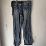 Embroidered Horse Jeans Western XL Mid Rise Stretch‎ Denim Straight Leg Pockets Blue Size 32 Photo 7
