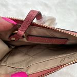 Michael Kors Jet Set Small Pebbled Leather Wristlet Card Coin Case Rose Gold Photo 13