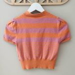 Free People Striped Crop Top Orange/Pink Sz XS Photo 7