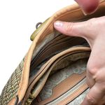 Simply Noelle  Woven Rattan Straw Vegan Leather Bag Tote Purse Photo 2