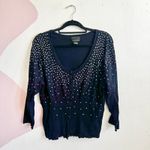 Lane Bryant  Black Cardigan Sequin Embellished Elegant Party Glam Sz 18/20 Photo 0
