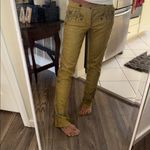 Ralph Lauren RARE  blue label calf-suede tan leather embroidered western pants 6 Photo 15