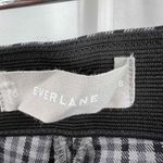 Everlane  Grey Black Checked Gingham Cropped Side Zip Preppy Straight Leg Size 8 Photo 5