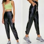 Wilfred Aritzia Black Modern Cargo Vegan Leather Adjustable Ankle Pants Sz 00 Photo 1