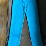 Loft  Teal Blue Straight Leg  Dress Pants Pockets Front & Back  Sz 4  61% Cotton Photo 0