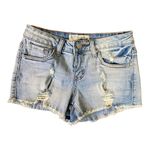Angel Kiss  Girls Mid-Rise Destroyed Jean Shorts Size 0 Photo 1