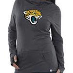 Jacksonville Jaguars Majestic Charcoal Great Play Pullover Hoodie Gray Size M Photo 0