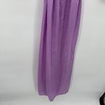 Frederick's of Hollywood Vintage Purple Nylon Lace Long Robe Coquette Medium Photo 7