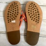 Pedro Garcia Swarvoski Crystal Sandals in Bright Orange Size 6.5 Photo 2