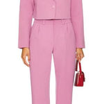 Amanda Uprichard  Wallace Pants in Azalea Small New Womens Trousers Photo 0