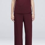 LE BOS Women’s georgette pantsuit with beaded neck style 27821 DARK NAVY 16W Photo 12