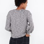 Madewell  | Textured Long Bell Sleeve Crewneck Sweatshirt Photo 1