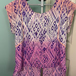 American Eagle Women's  Outfitters Ikat Top‎ Sz large #178 Photo 0