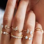 Urban Outfitters 7pc butterfly ring set  Photo 0
