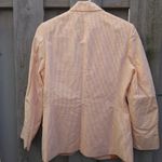 Façonnable Faconnable women’s striped cotton 2 front buttons blazer Size 6 Photo 4