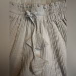 Joie  Women’s  White Gauze Wide Leg Drawstring 100% cotton Pant NWOT Photo 4