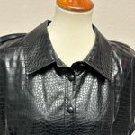Halogen Women’s  Black Croc Embossed Button Down Size 22/24 NWT Photo 4