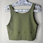 Lululemon Power Pivot Ribbed Tank Top Bronze Green Photo 1