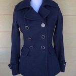 EXPRESS  Navy Blue Military Style Pea Coat Size XS Photo 0