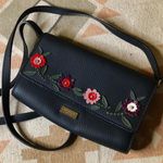 Kate Spade Black Floral Crossbody Wallet Photo 0