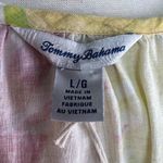 Tommy Bahama  Shirt L Womens Multicolor Linen Viscose Floral Button Pullover Top Photo 8