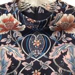 ASOS  sleeveless‎ scuba dress blue peach size 6 Photo 3