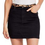 Topshop  Black Denim Mini Skirt Photo 0