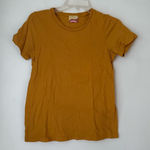 Dazey LA  Basic Crew Neck Mustard Yellow Short Sleeve Tshirt S Photo 0