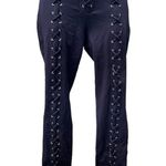 LPA  Black lace up front Ponte 489 Pant Photo 1