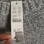 J.Crew Gray Metallic Silver Oversized Brushed Yarn Crewneck Sweater Size XS Photo 8